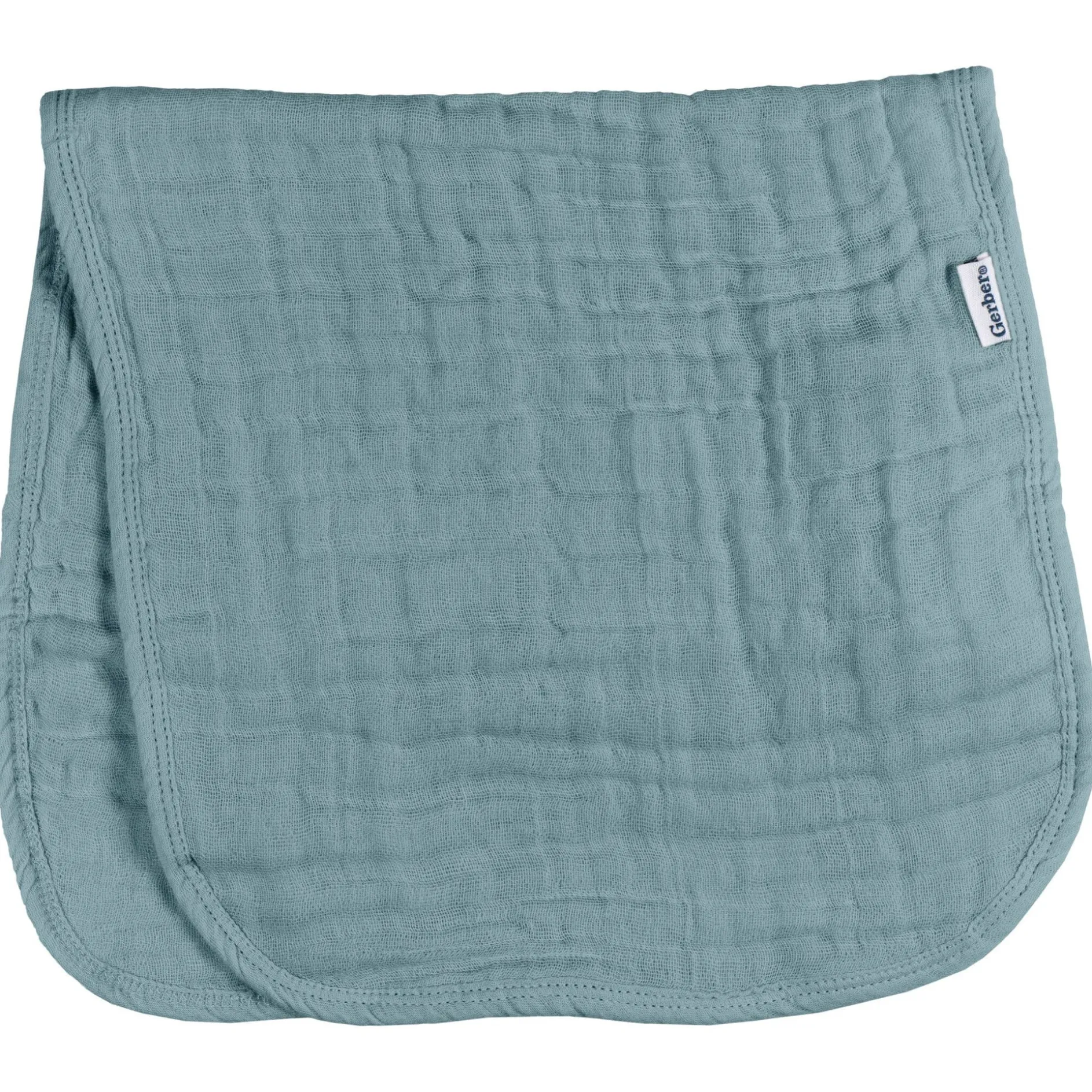 6-Pack Baby Neutral Teal Muslin Burp Cloths