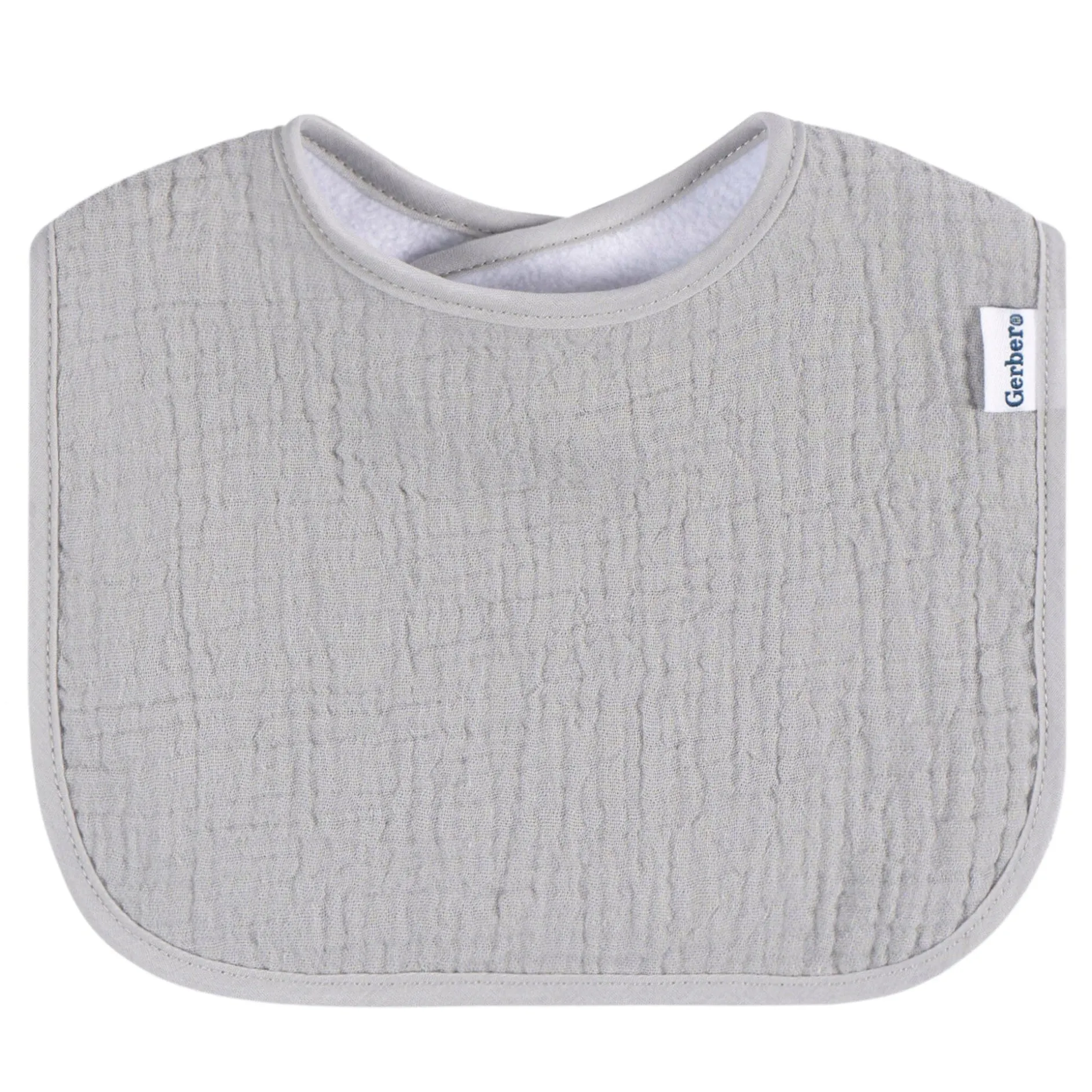8-Pack Baby Neutral Warm Shades Muslin Drooling Bibs