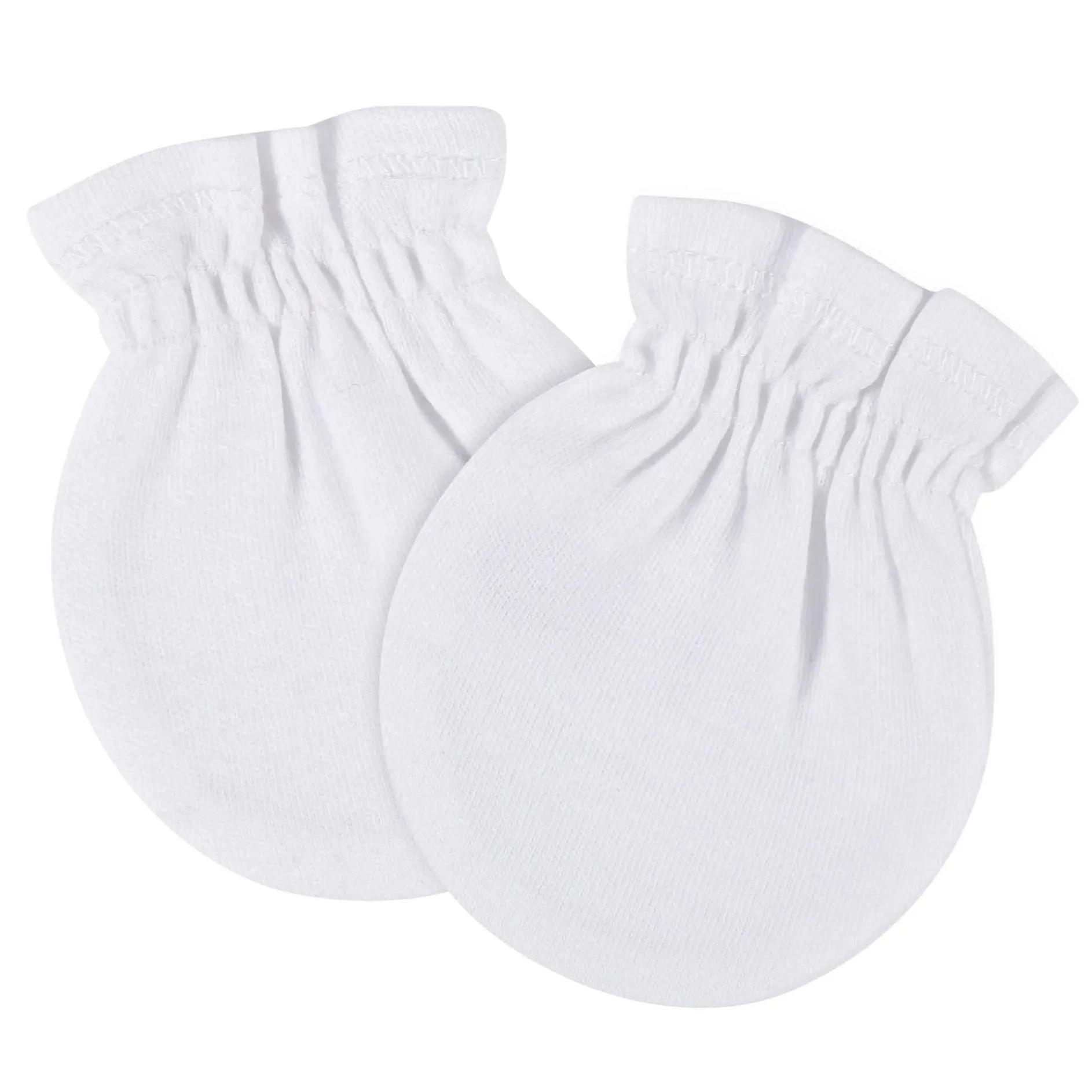 8-Pack Baby Neutral White No Scratch Mittens