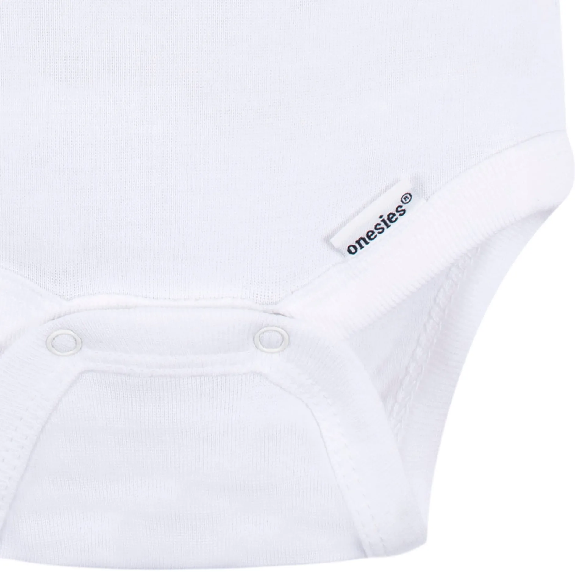 2-Pack Baby Neutral White Short Sleeve Onesies® Bodysuits