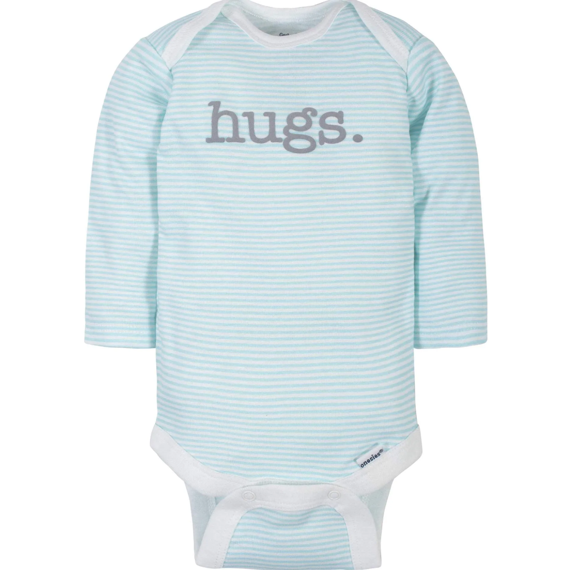 6-Pack Baby Neutral Words Long Sleeve Onesies® Bodysuits