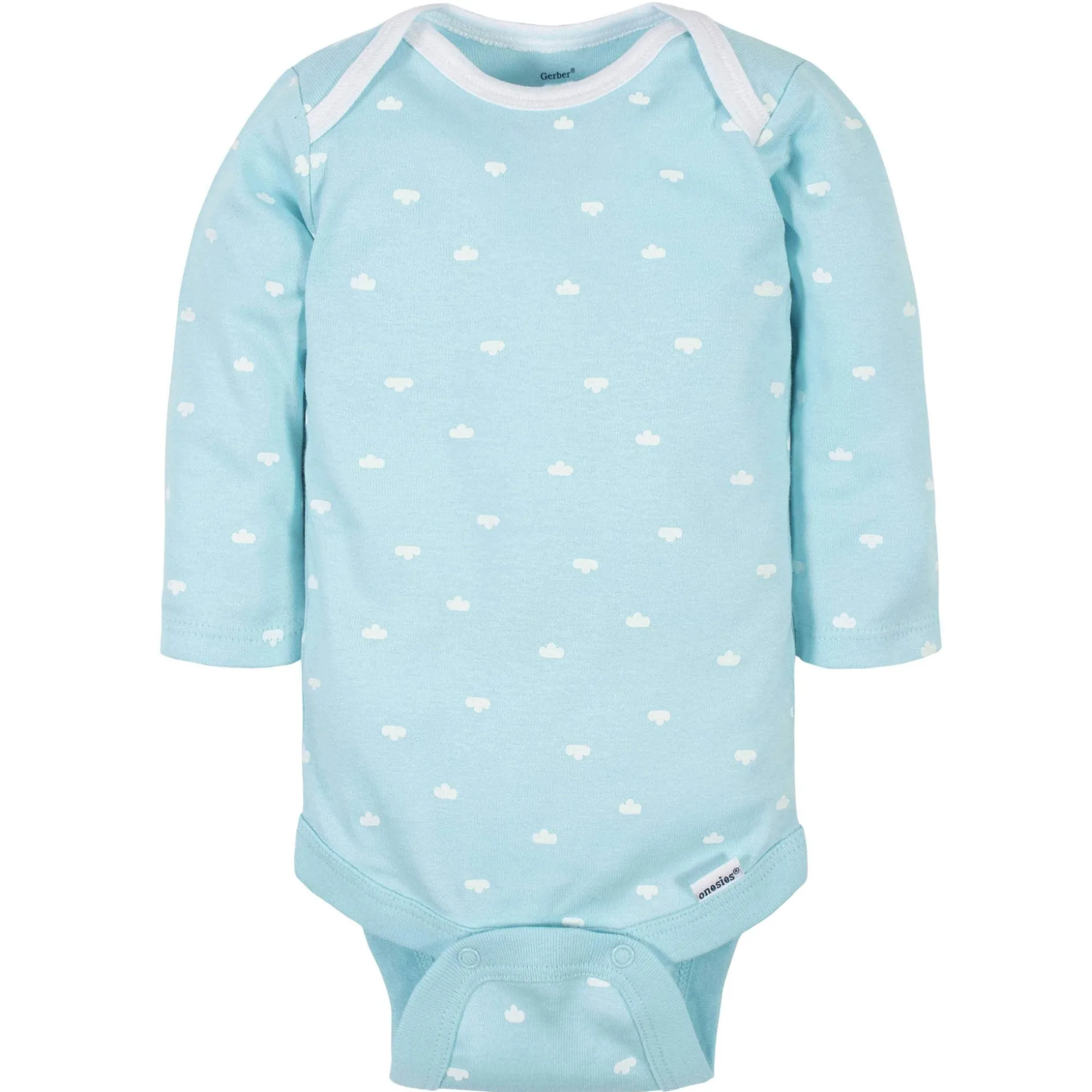6-Pack Baby Neutral Words Long Sleeve Onesies® Bodysuits