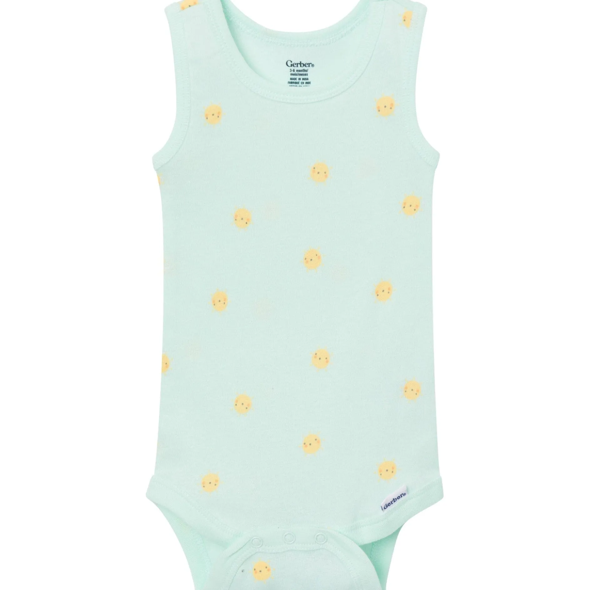 5-Pack Baby Neutral Yellow Sunshine Sleeveless Bodysuits