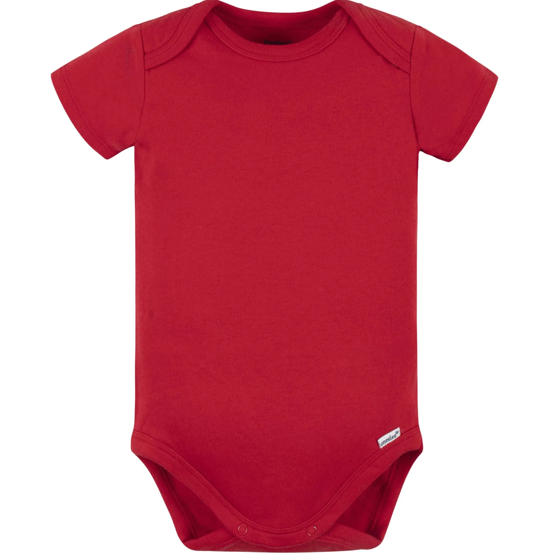 5-Pack Baby Red Premium Short Sleeve Onesies® Bodysuits
