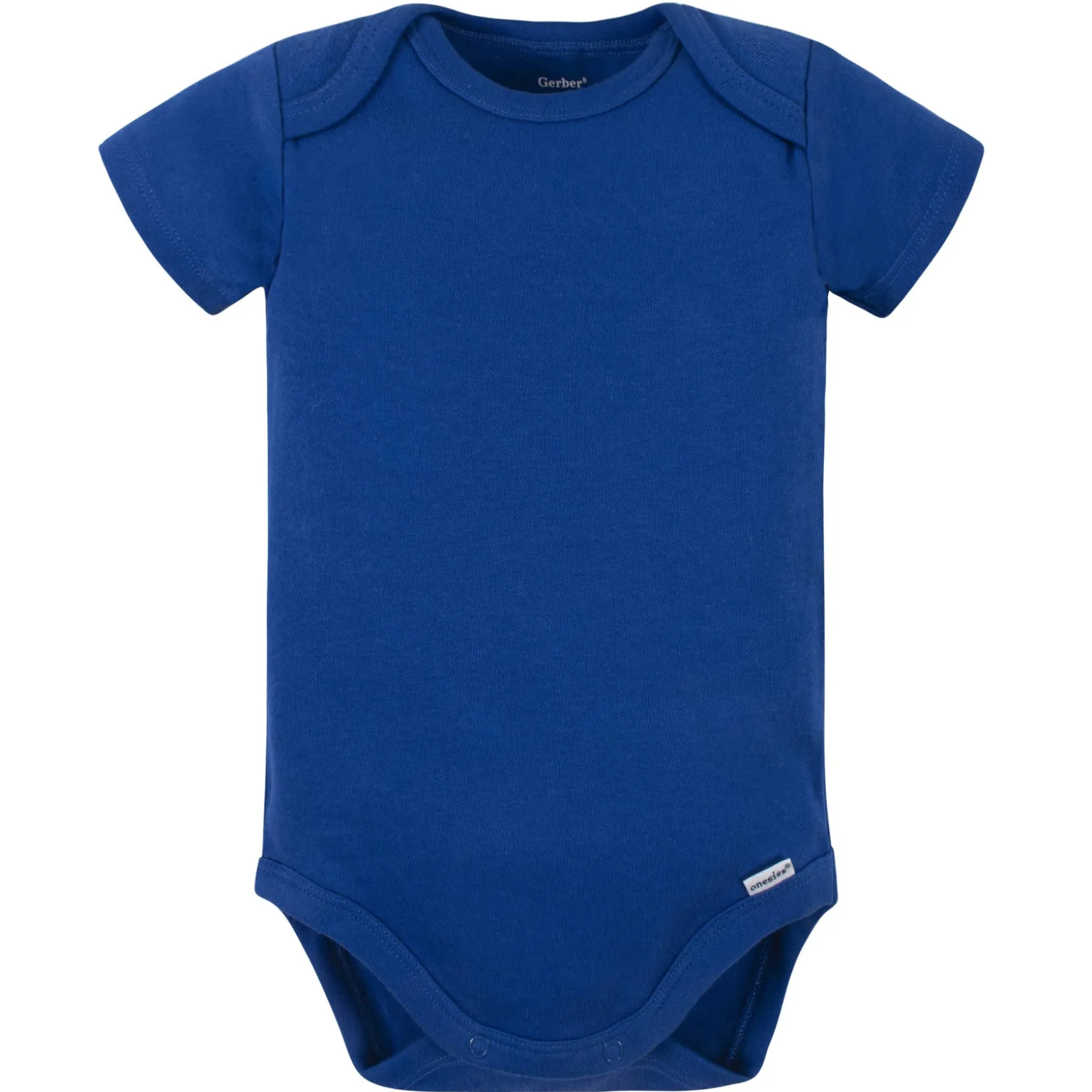 5-Pack Baby Royal Blue Premium Short Sleeve Onesies® Bodysuits