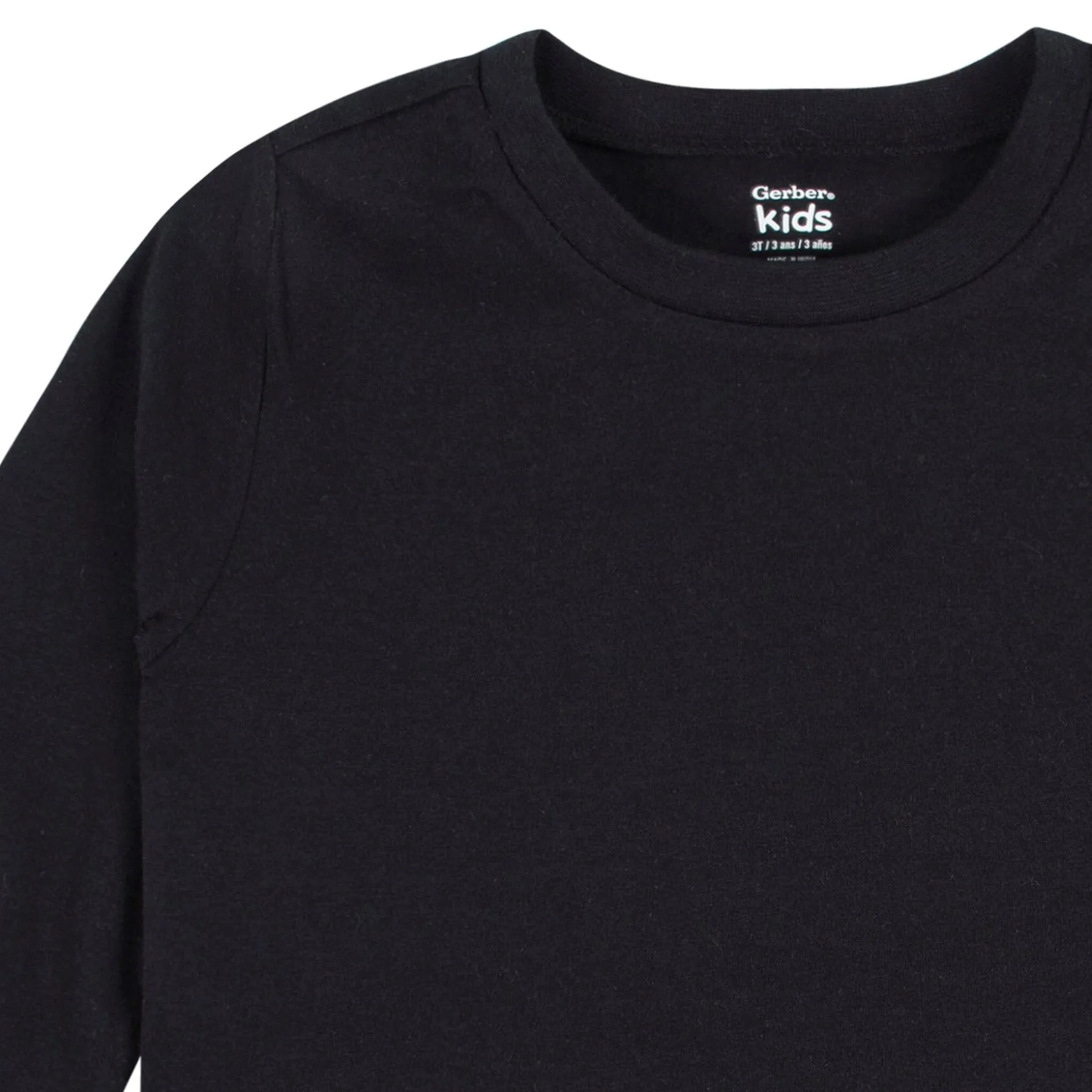5-Pack Baby & Toddler Black Long Sleeve Tees