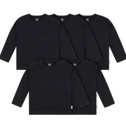 5-Pack Baby & Toddler Black Long Sleeve Tees