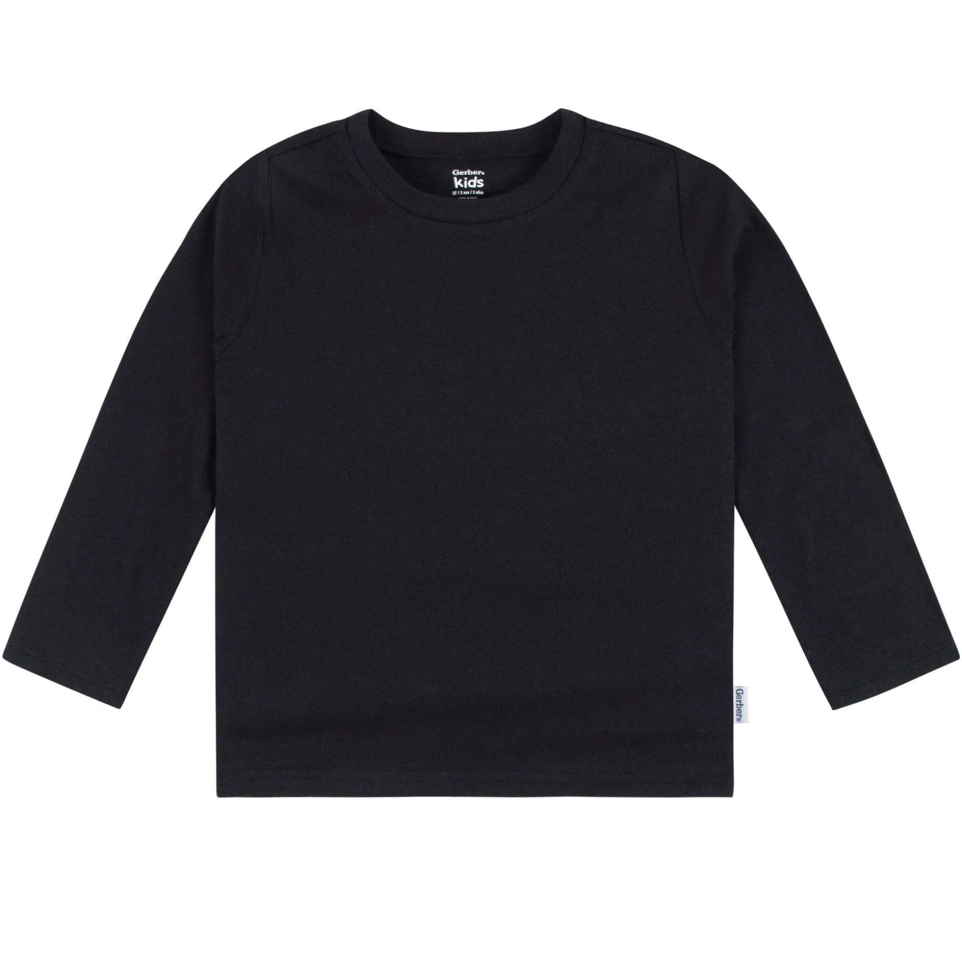 5-Pack Baby & Toddler Black Long Sleeve Tees