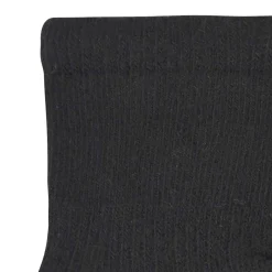 8-Pack Baby & Toddler Black Wiggle Proof® Jersey Crew Socks