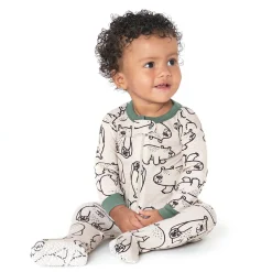 4-Pack Baby & Toddler Boys Bears & Construction Trucks Snug Fit Footed Cotton Pajamas