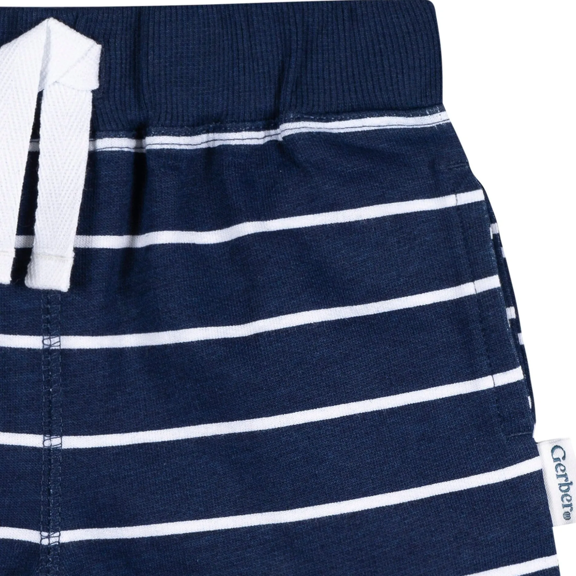 3-Pack Baby & Toddler Boys Blue & Red Knit Shorts