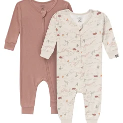 2-Pack Baby & Toddler Boys Buffalo Desert Viscose Snug Fit Footless Pajamas