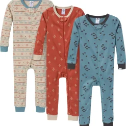 3-Pack Baby & Toddler Boys Buffalo Snug Fit Footless Pajamas