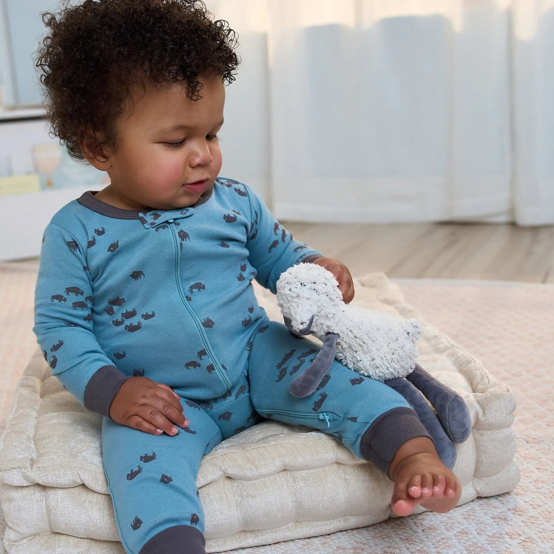 3-Pack Baby & Toddler Boys Buffalo Snug Fit Footless Pajamas