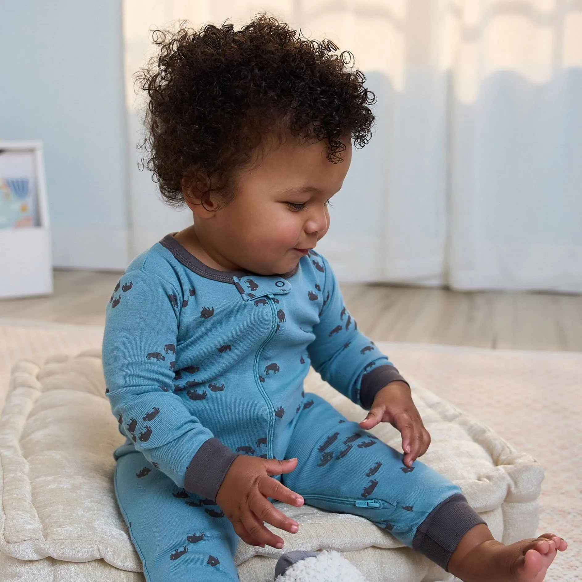 3-Pack Baby & Toddler Boys Buffalo Snug Fit Footless Pajamas