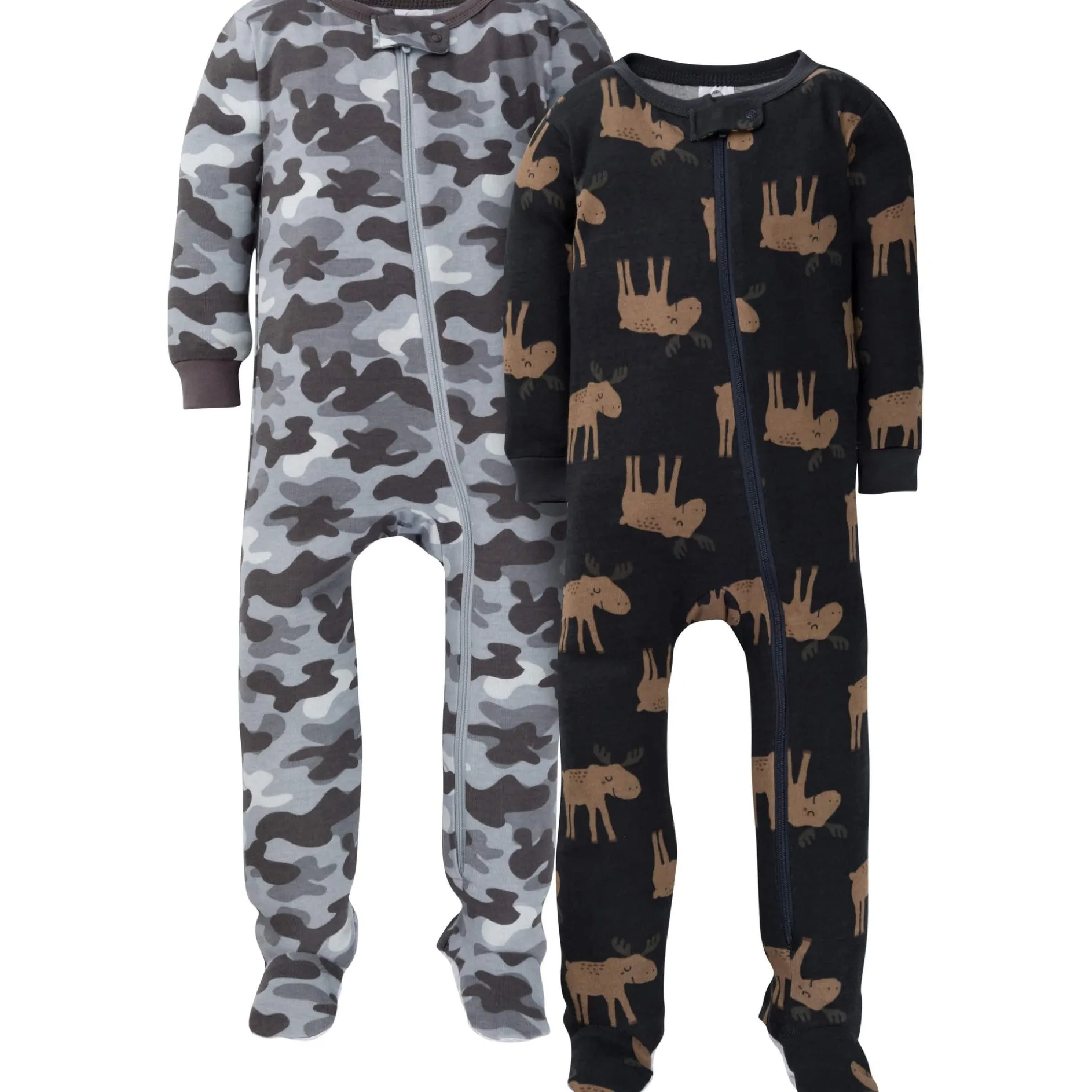 2-Pack Baby & Toddler Boys Camo Snug Fit Footed Cotton Pajamas