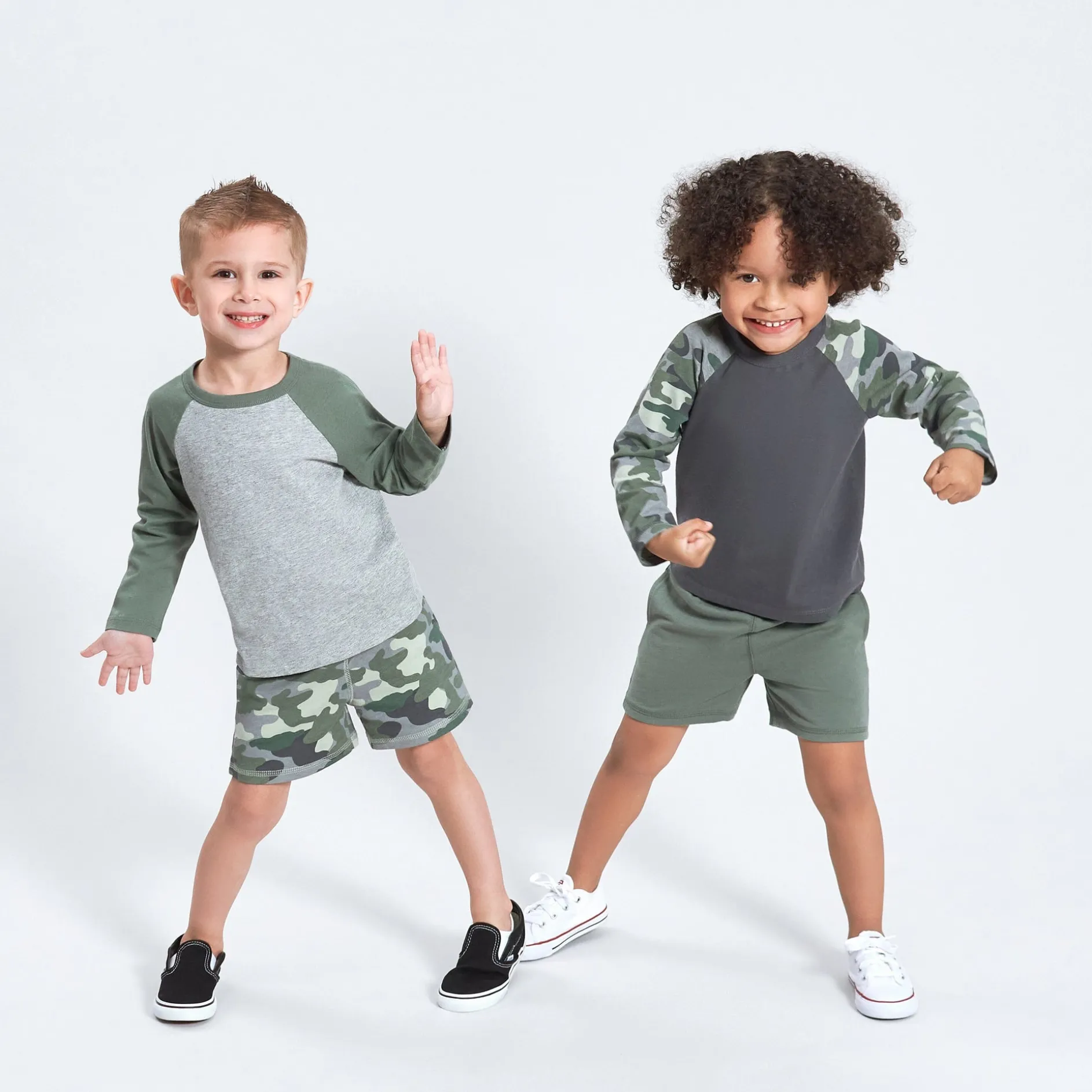 3-Pack Baby & Toddler Boys Color Me Camo Pull-On Knit Shorts