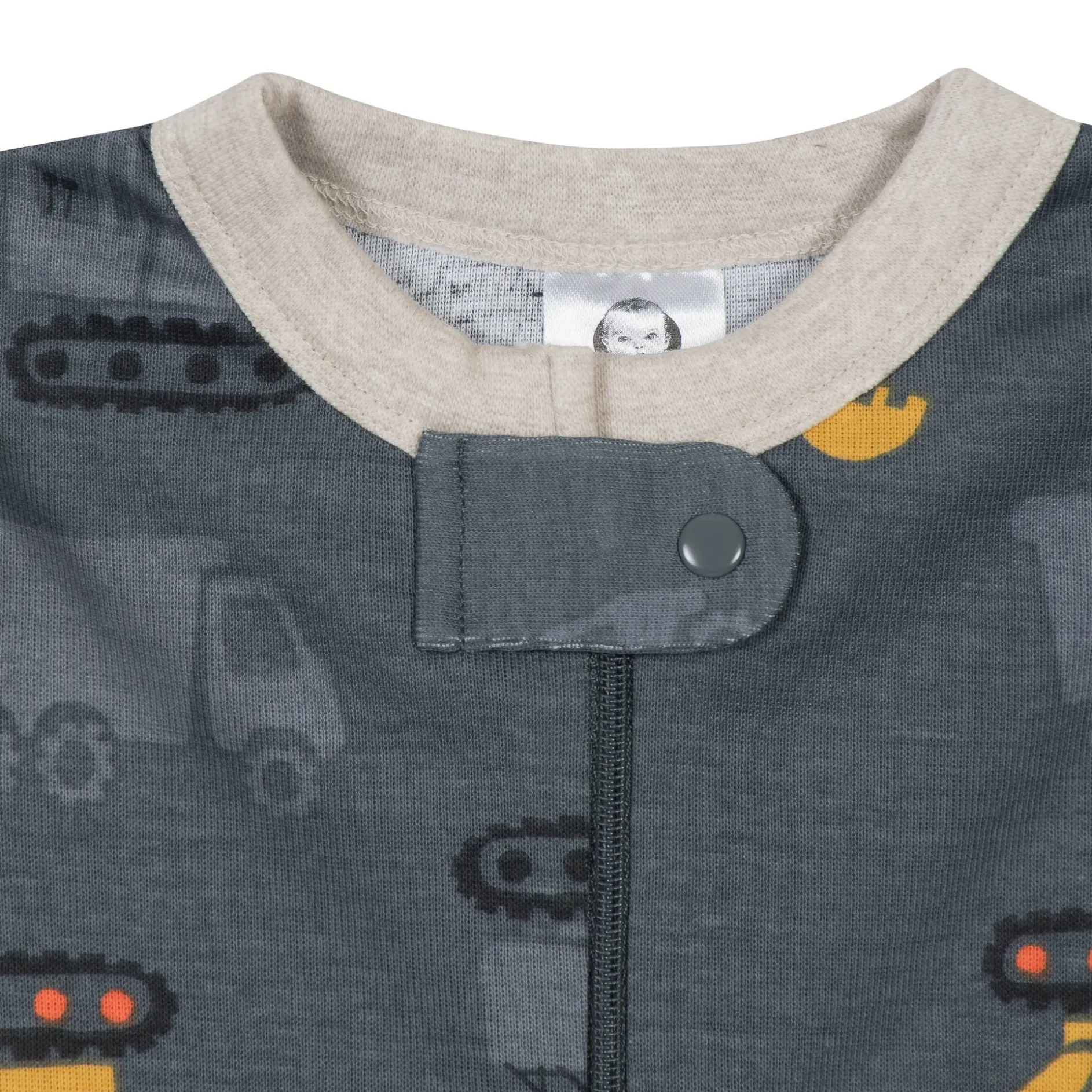 2-Pack Baby & Toddler Boys Construction Trucks Snug Fit Footed Cotton Pajamas