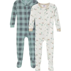 2-Pack Baby & Toddler Boys Desert Animals Snug Fit Footed Pajamas