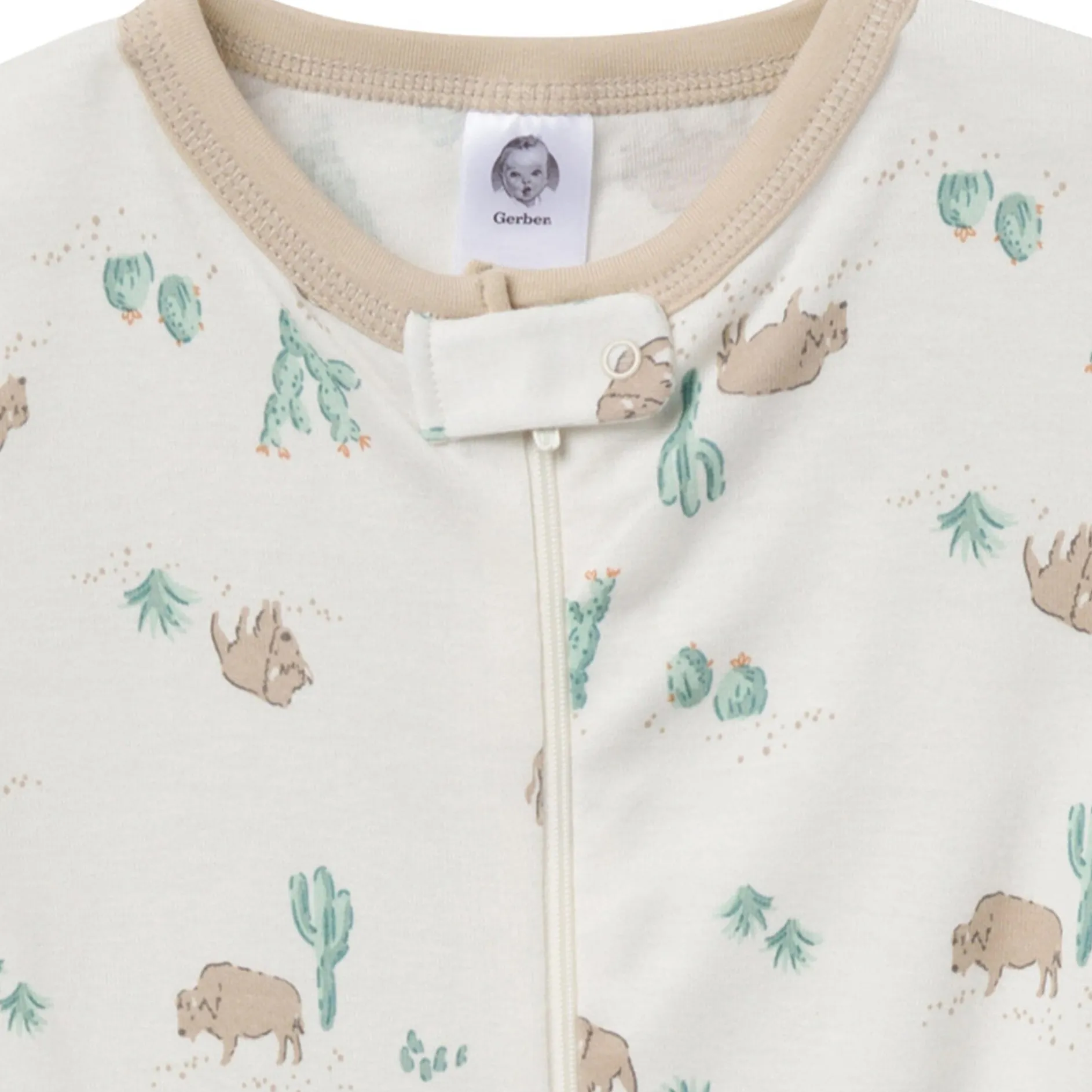 2-Pack Baby & Toddler Boys Desert Animals Snug Fit Footed Pajamas