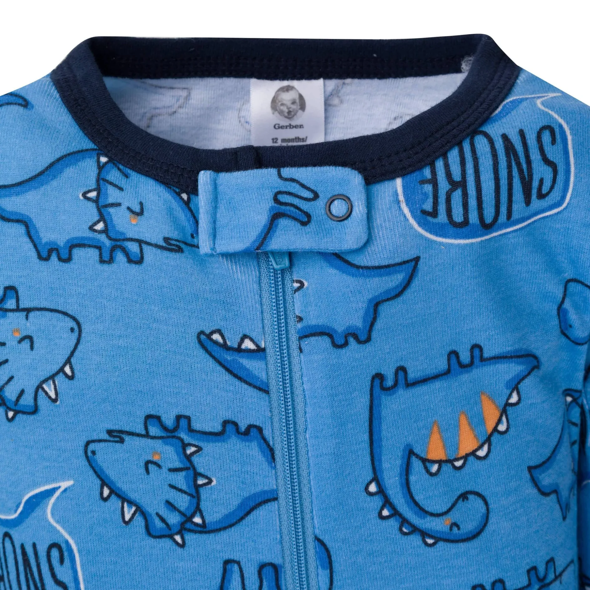 2-Pack Baby & Toddler Boys Dino Snug Fit Footed Cotton Pajamas