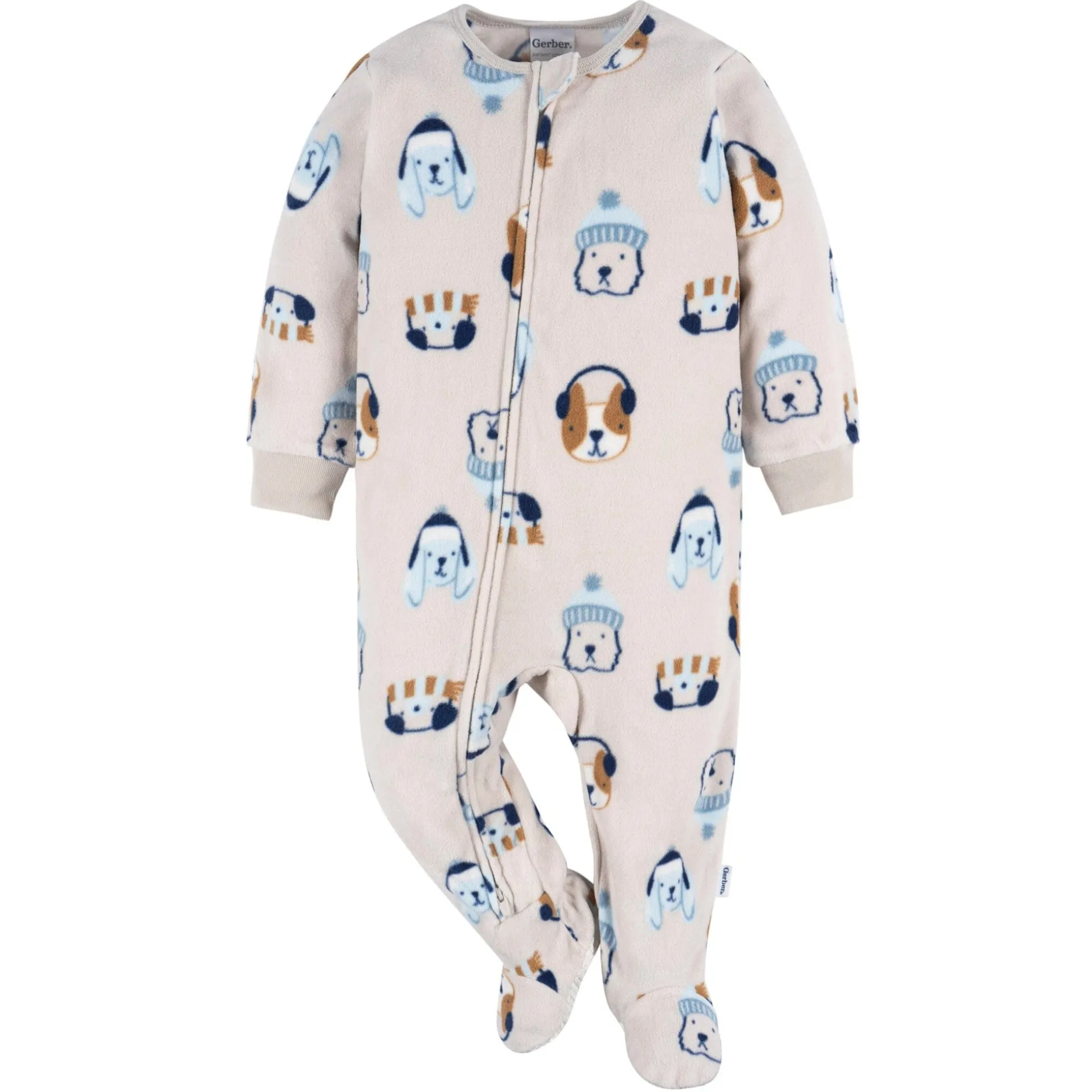 2-Pack Baby & Toddler Boys Dog & Blue Fair Isle Fleece Pajamas