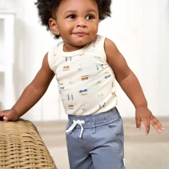 2-Pack Baby & Toddler Boys Grey and Blue Twill Shorts