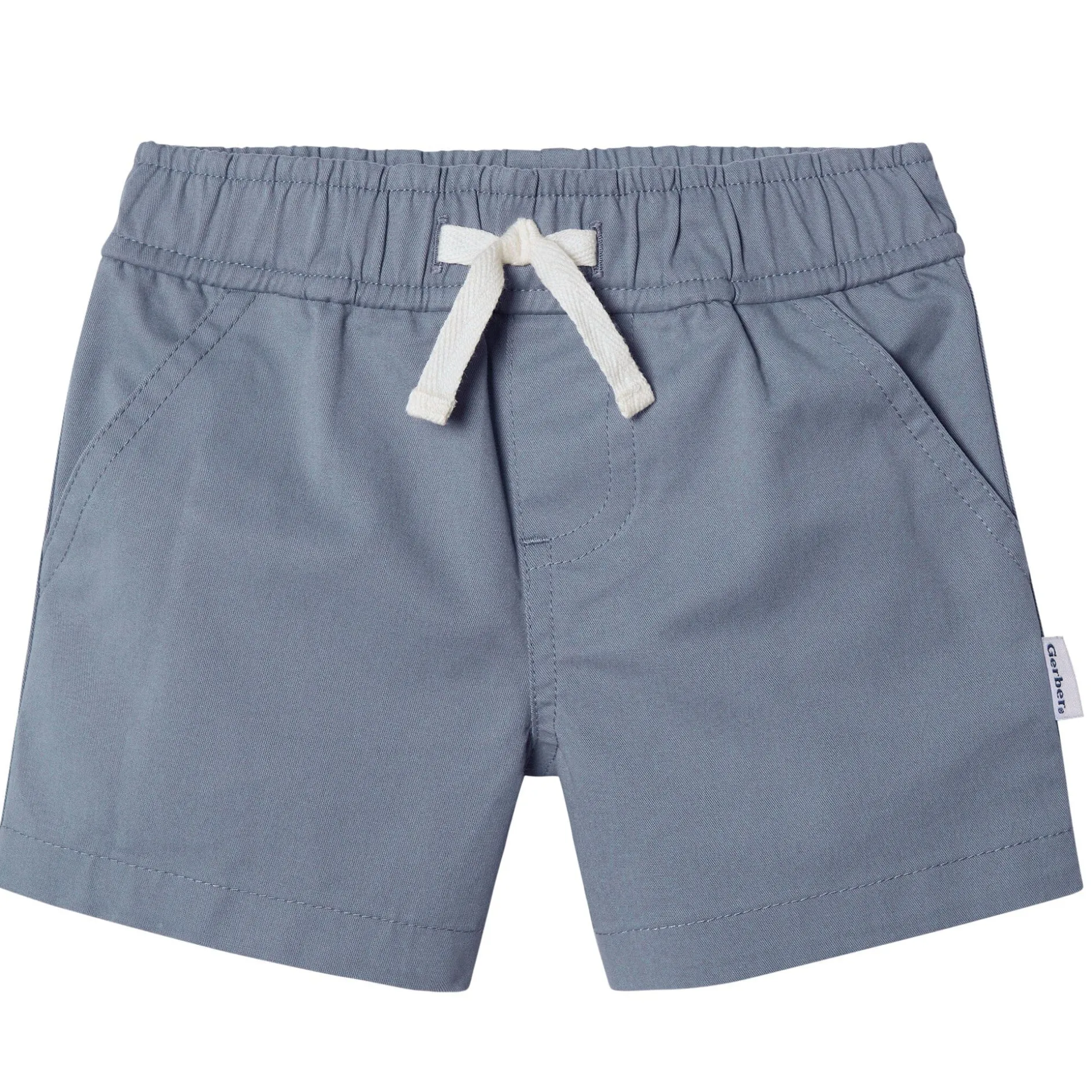 2-Pack Baby & Toddler Boys Grey and Blue Twill Shorts