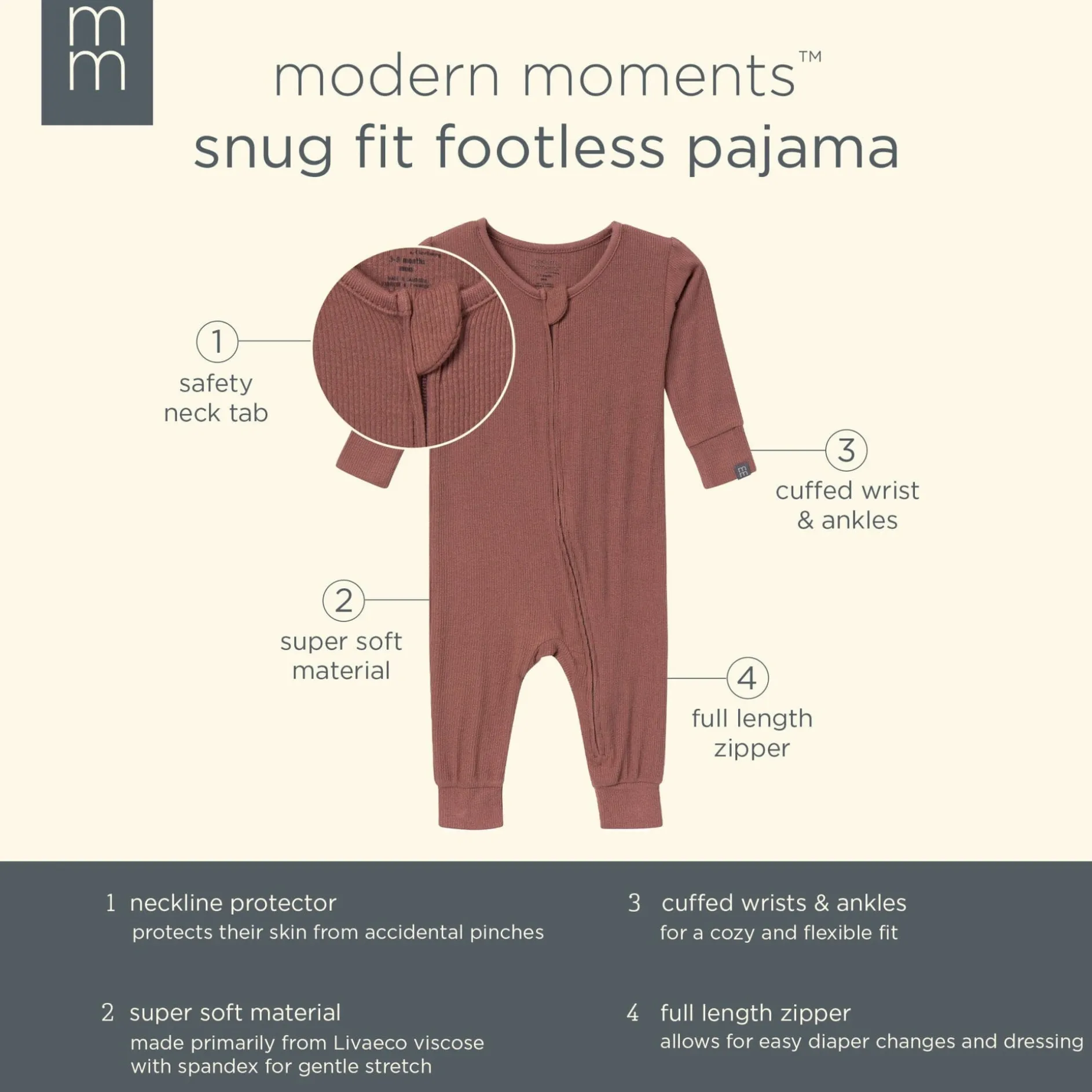 2-Pack Baby & Toddler Boys Light Sky Spaceship Viscose Snug Fit Footless Pajamas