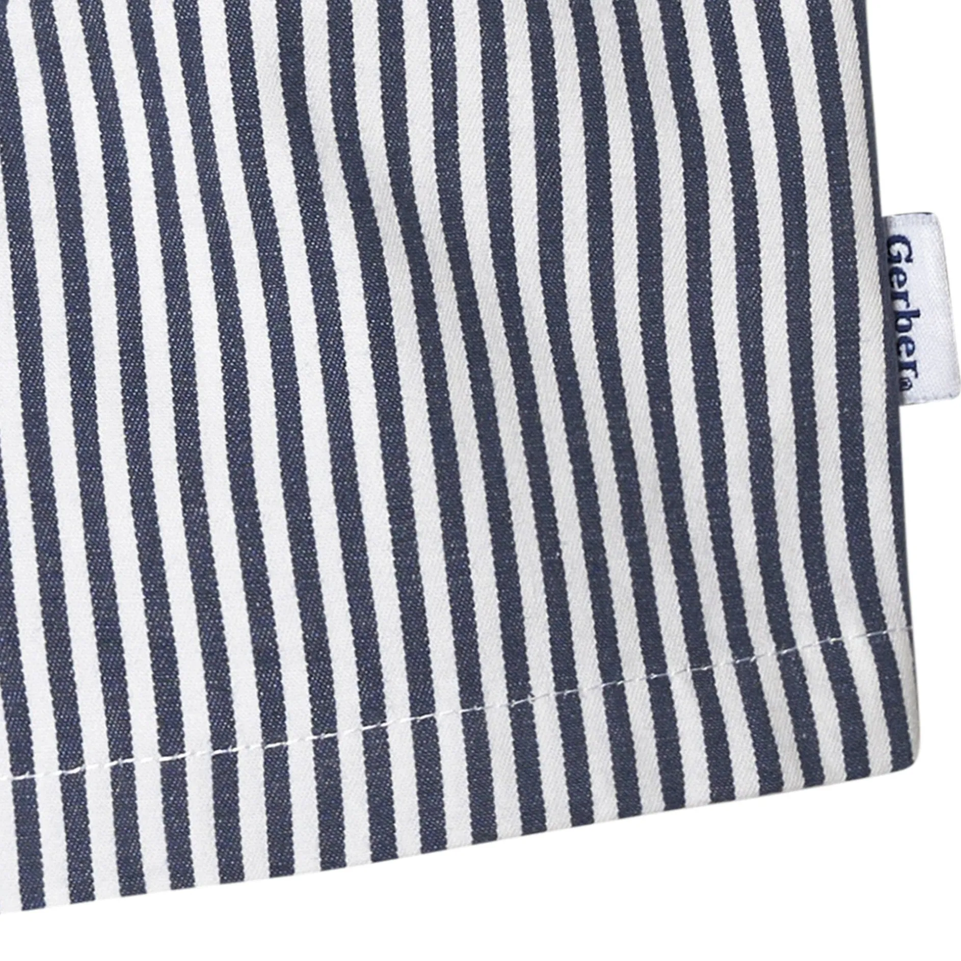 2-Pack Baby & Toddler Boys Navy Stripe and Khaki Twill Shorts