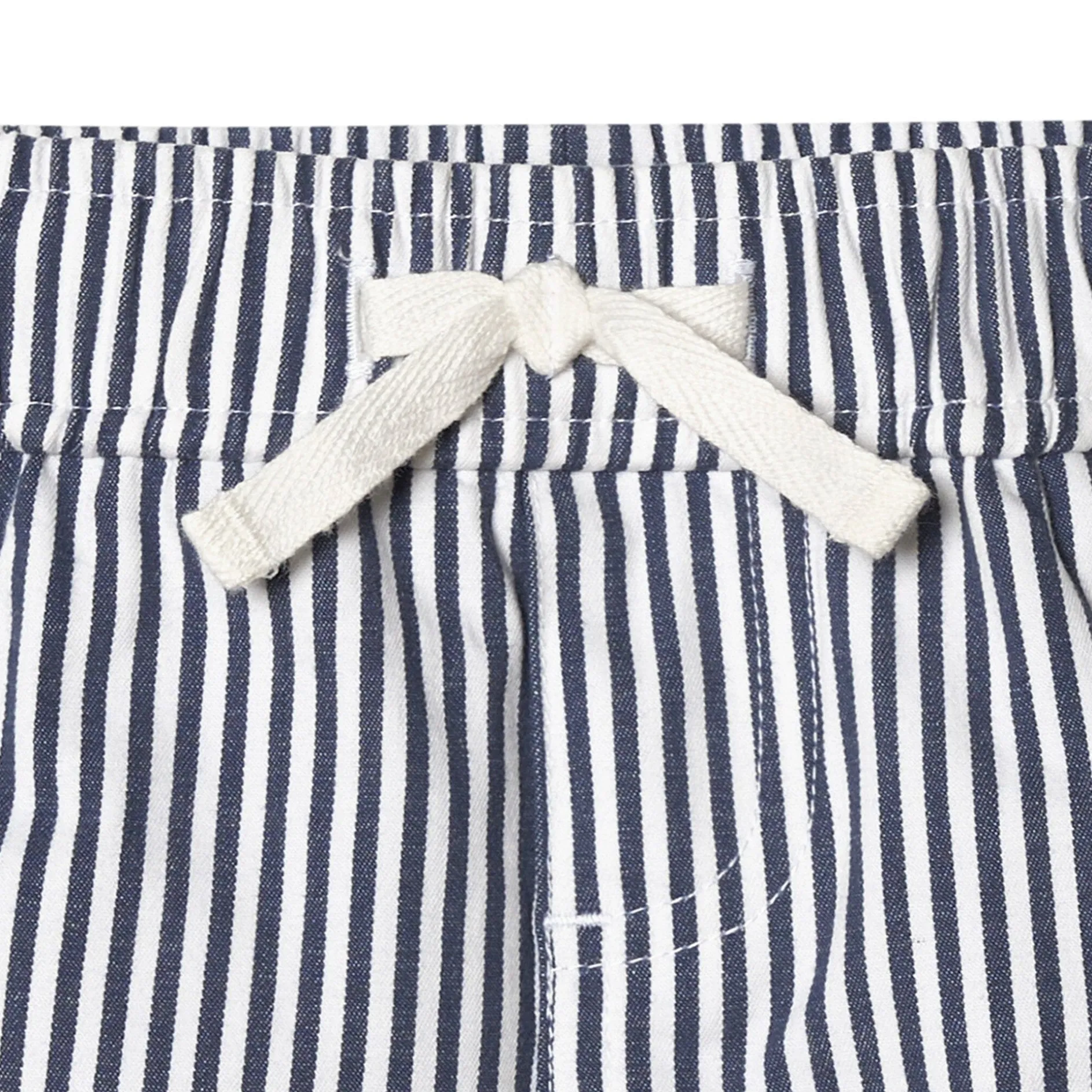 2-Pack Baby & Toddler Boys Navy Stripe and Khaki Twill Shorts