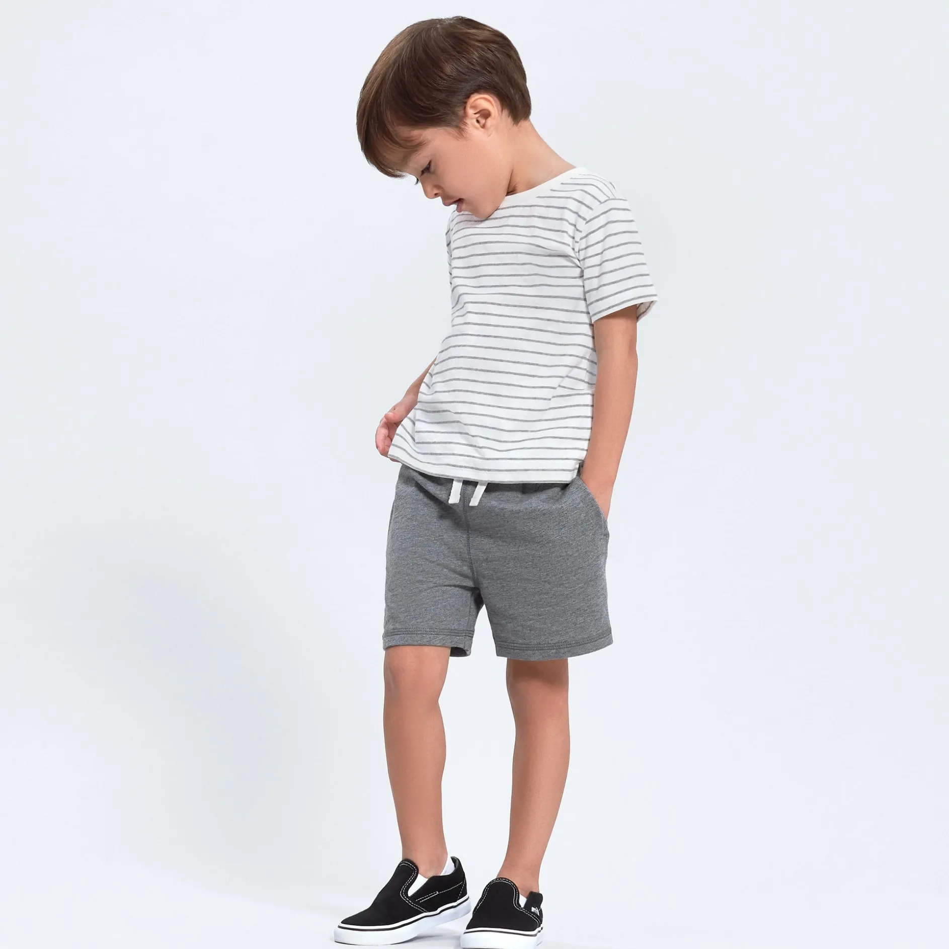 3-Pack Baby & Toddler Boys Neat Neutrals Pull-On Knit Shorts