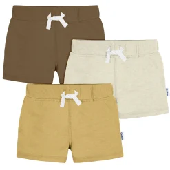3-Pack Baby & Toddler Boys Neutrals Knit Shorts