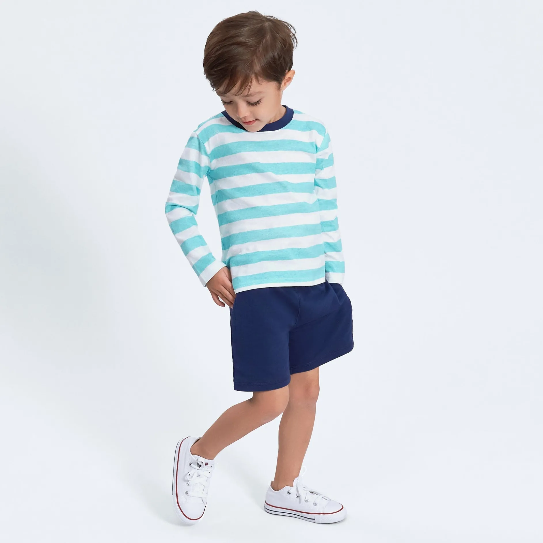 3-Pack Baby & Toddler Boys Royal Blues Pull-On Knit Shorts