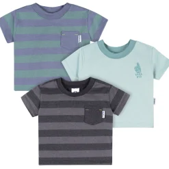 3-Pack Baby & Toddler Boys Stripes Short Sleeve T-Shirts