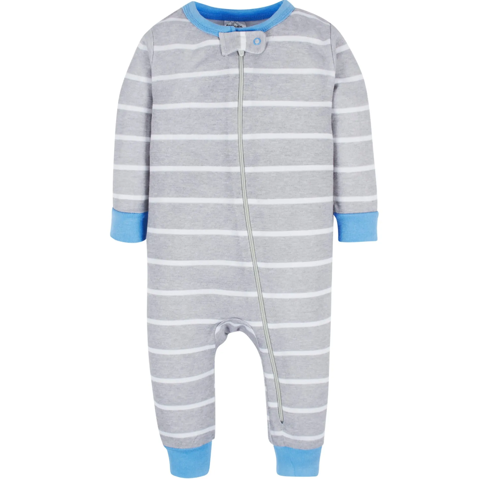 3-Pack Baby & Toddler Boys Stripes & Doggies Snug Fit Footless Pajamas
