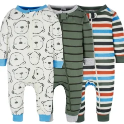 3-Pack Baby & Toddler Boys Unbearably Cute Snug Fit Footless Pajamas