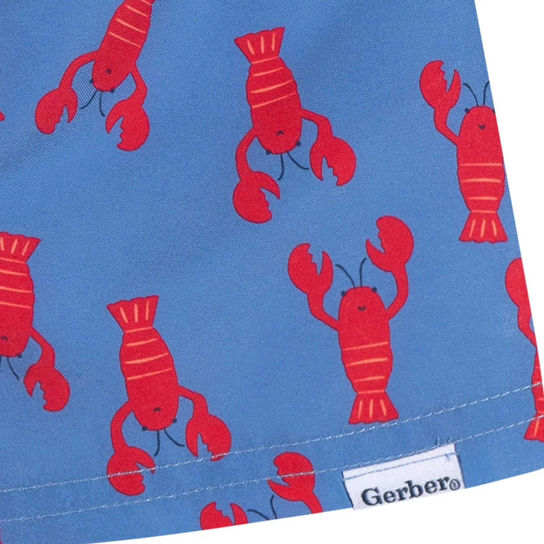 2-Pack Baby & Toddler Boys UPF 50+ Lobsters Swim Trunks