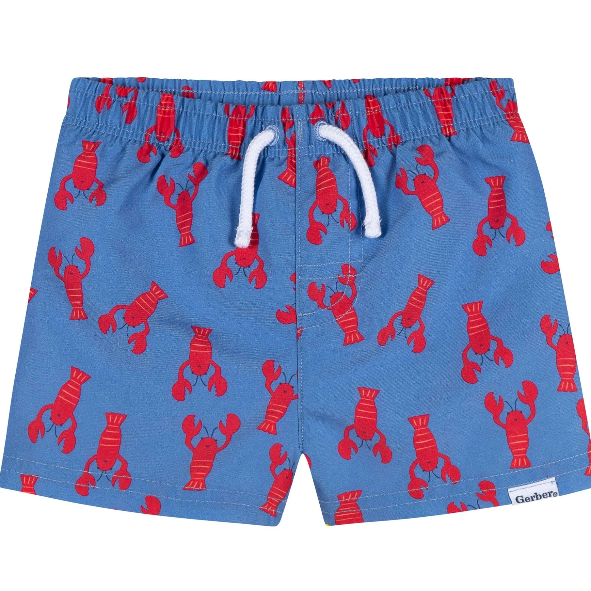 2-Pack Baby & Toddler Boys UPF 50+ Lobsters Swim Trunks