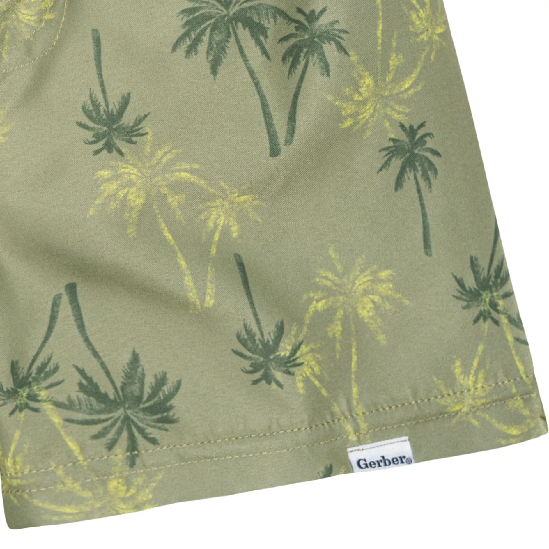 2-Pack Baby & Toddler Boys UPF 50+ Palm Tree Swim Trunks