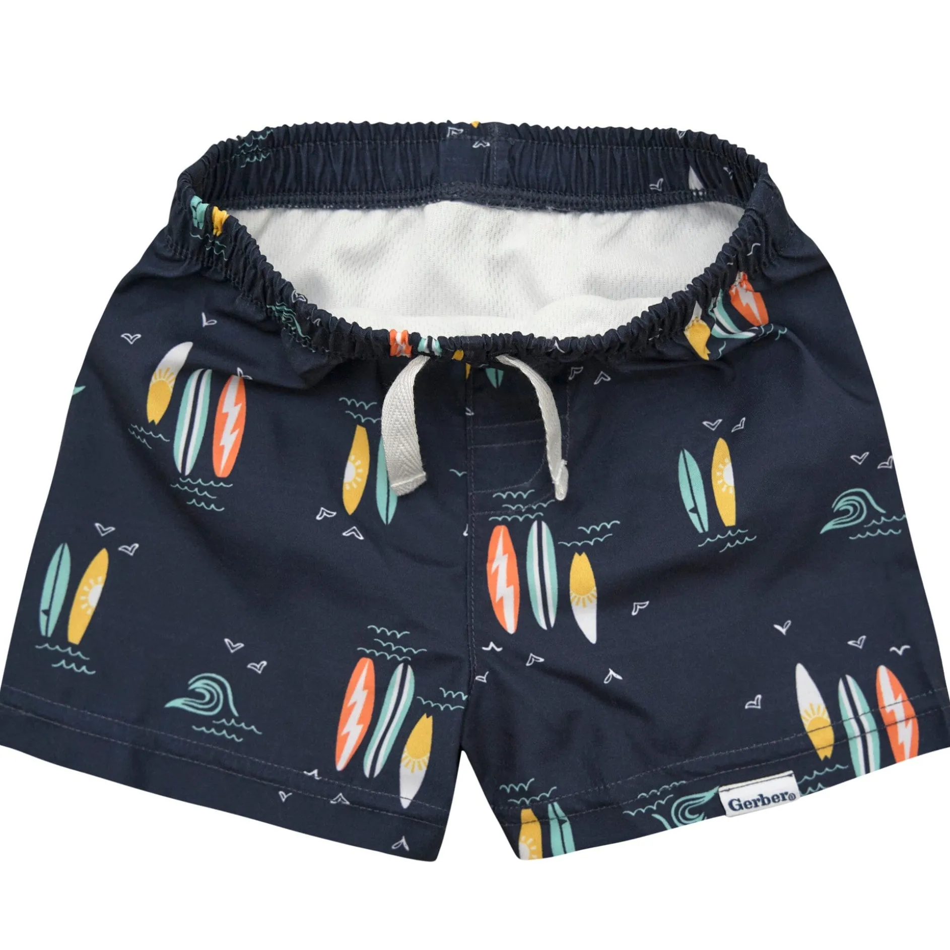 2-Pack Baby & Toddler Boys UPF 50+ Surfboard Swim Trunks