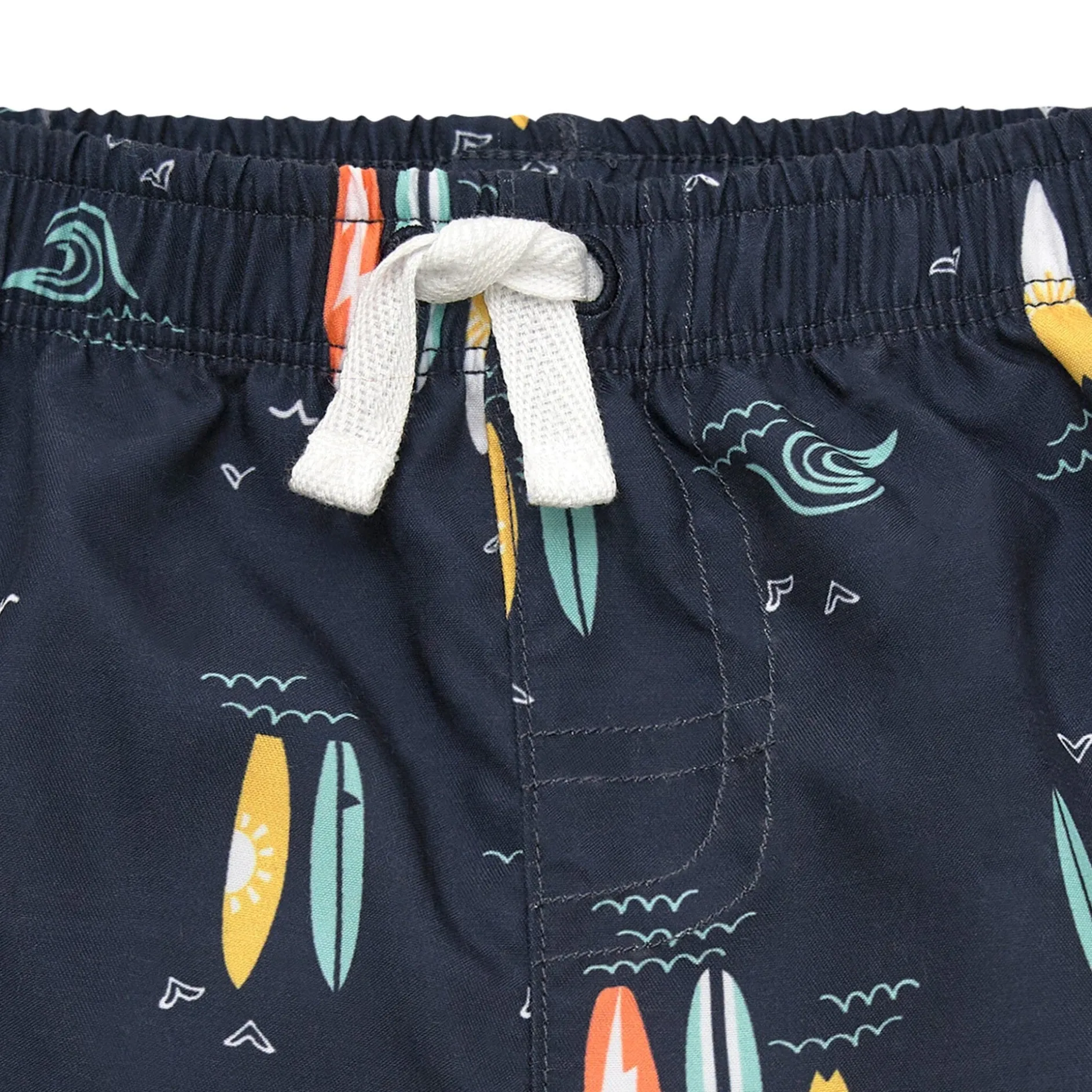 2-Pack Baby & Toddler Boys UPF 50+ Surfboard Swim Trunks