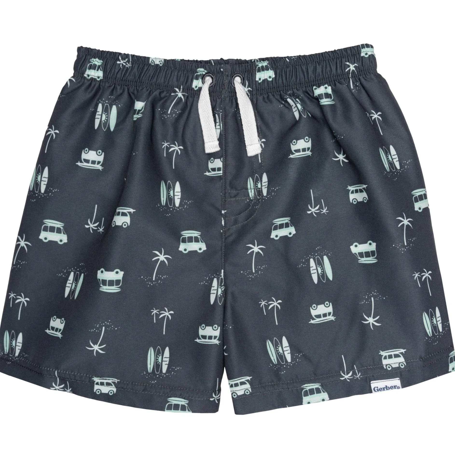 2-Pack Baby & Toddler Boys UPF 50+ Surf Swim Trunks
