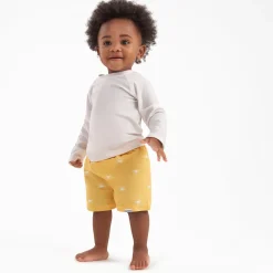 2-Pack Baby & Toddler Boys UPF 50+ Turtles & Suns Swim Trunks