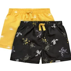 2-Pack Baby & Toddler Boys UPF 50+ Turtles & Suns Swim Trunks