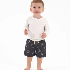 2-Pack Baby & Toddler Boys UPF 50+ Turtles & Suns Swim Trunks