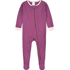 2-Pack Baby & Toddler Girls Apple Bouquets Snug Fit Footed Cotton Pajamas