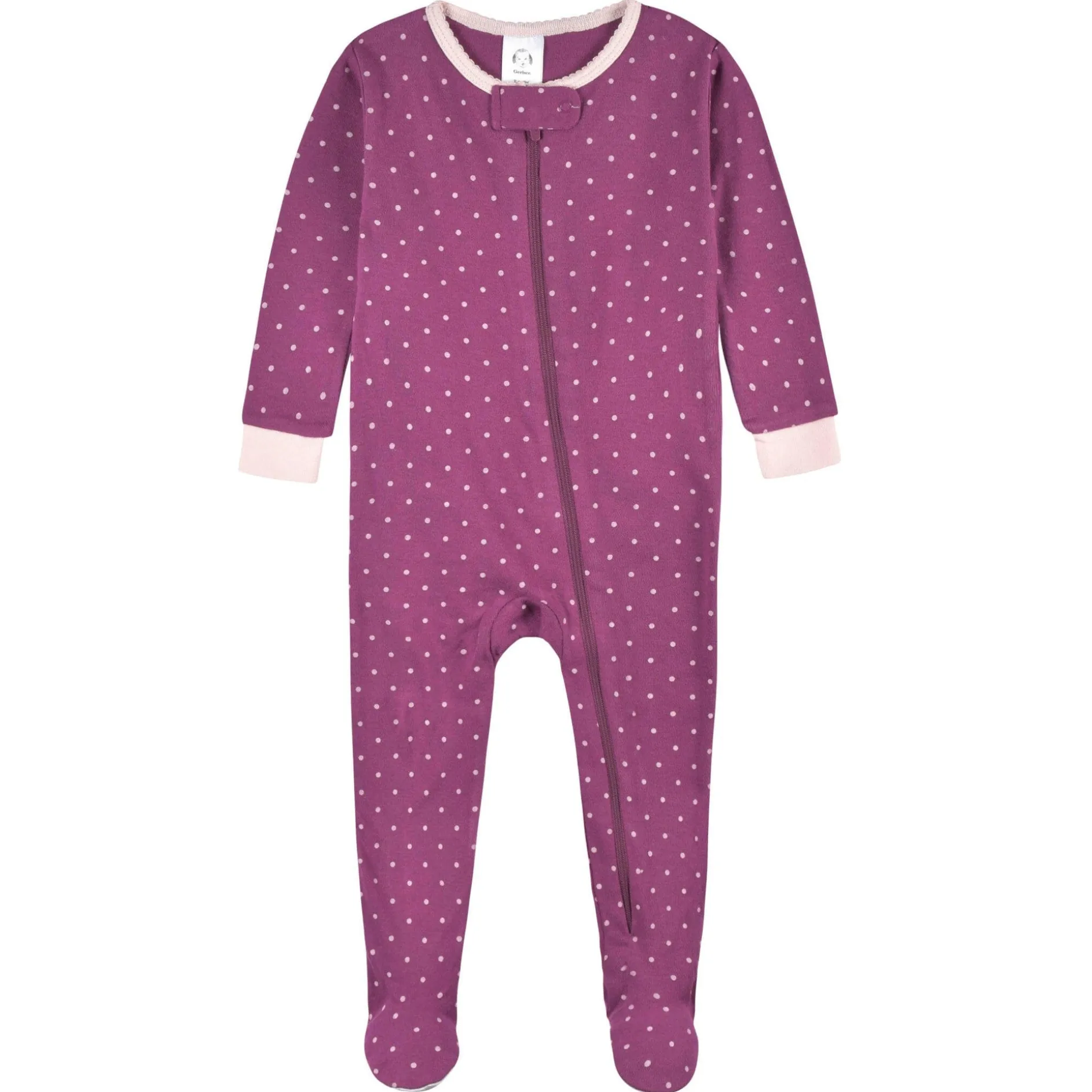 2-Pack Baby & Toddler Girls Apple Bouquets Snug Fit Footed Cotton Pajamas