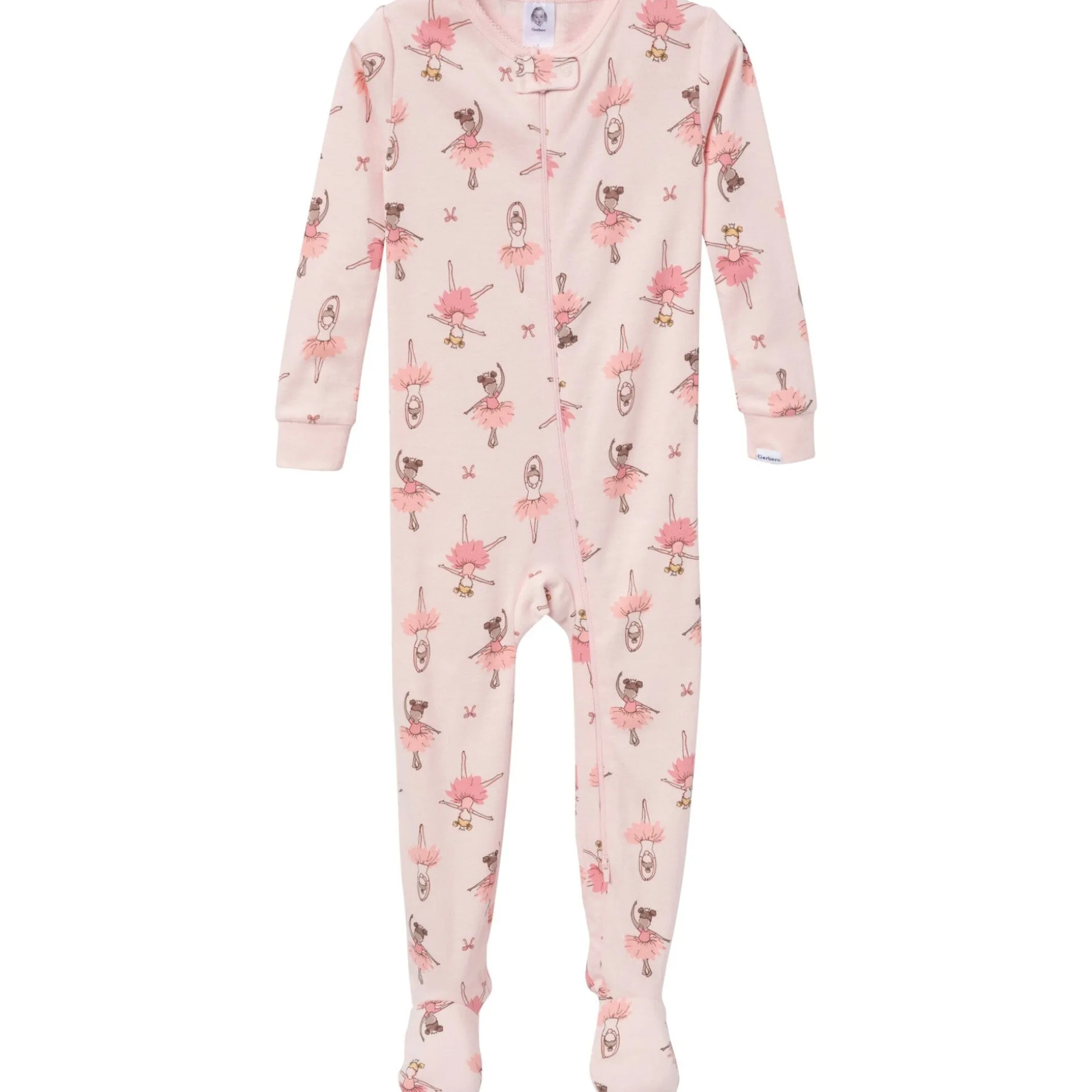 2-Pack Baby & Toddler Girls Ballerinas Snug Fit Footed Pajamas