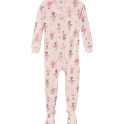 4-Pack Baby & Toddler Girls Ballerinas Snug Fit Footed Pajamas